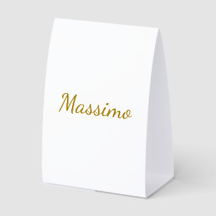Gold Colour Calligraphy Elegant Plain Simple Name