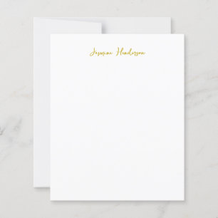 Gold Colour Calligraphy Modern Own Name Paper Shee