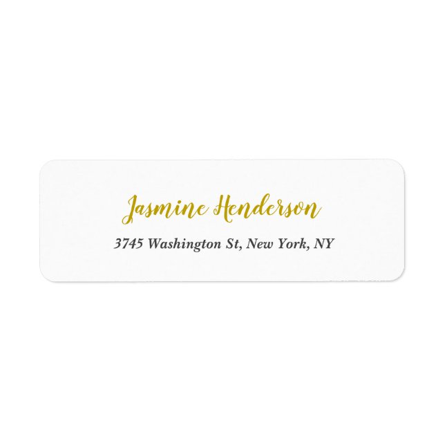 Gold Colour Calligraphy Professional Elegant (Front)