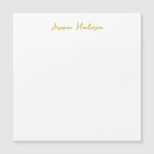 Gold Colour Calligraphy Professional Magnetic Card