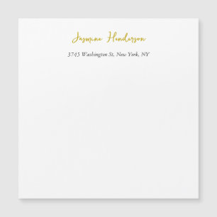 Gold Colour Calligraphy Professional Magnetic Card