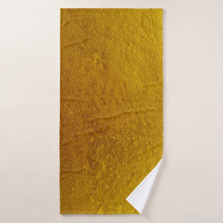 Gold colour cement wall texture background abstrac bath towel