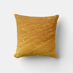 Gold colour concrete wall textureabstract, ancient cushion