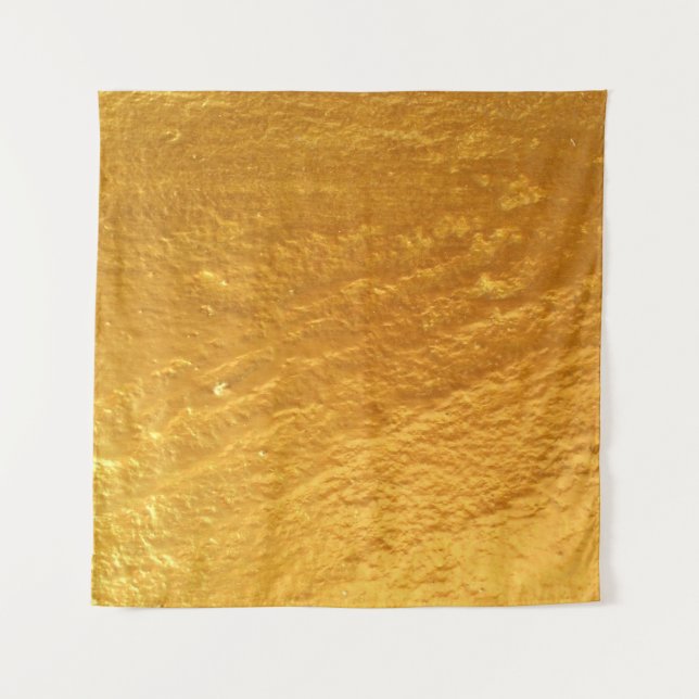 Gold colour concrete wall textureabstract, ancient tapestry (Front)