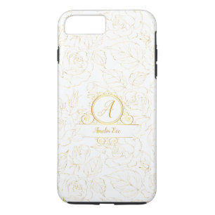 Gold colour/faux rose-custom-template- iPhone 8 plus/7 plus case