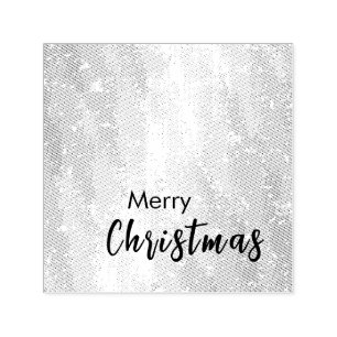 Gold Colour Merry Christmas Family Message New Yea Self-inking Stamp