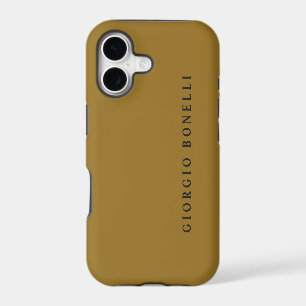 Gold Colour Minimalist Personal Modern Own Name