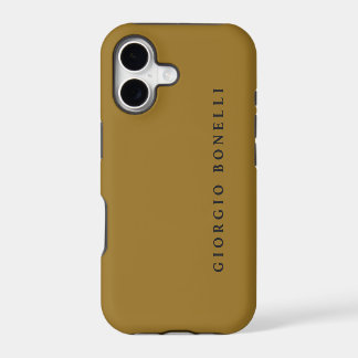 Gold Colour Minimalist Personal Modern Own Name
