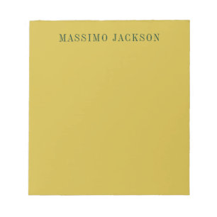 Gold Colour Minimalist Plain Modern  Notepad