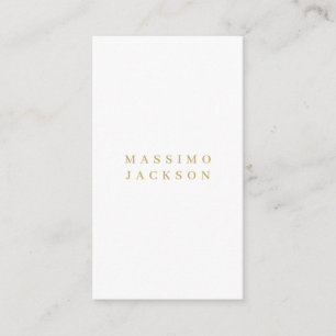 Gold Colour Minimalist Professional Serif Font Enclosure Card