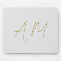 Gold Colour Monogram Initials Calligraphy Pro