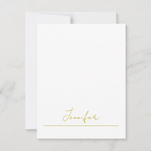 Gold colour name professional minimalist modern card