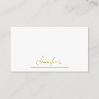 Gold colour name professional minimalist modern enclosure card