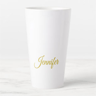 Gold colour name professional minimalist modern latte mug