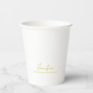 Gold colour name professional minimalist modern paper cups