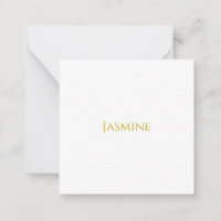 Gold Colour Plain Minimalist Professional Name 