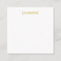 Gold Colour Plain Minimalist Professional Name