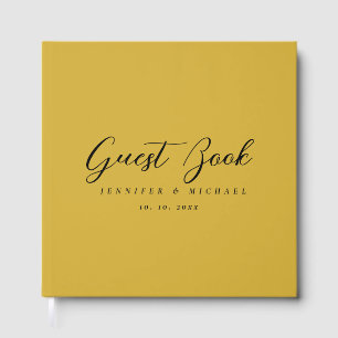 Gold Colour Professional Modern Elegant Guest Book