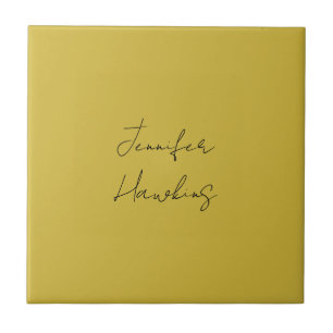 Gold colour professional plain handwriting tile