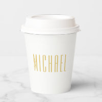 Gold Colour Professional Trendy Minimalist Name