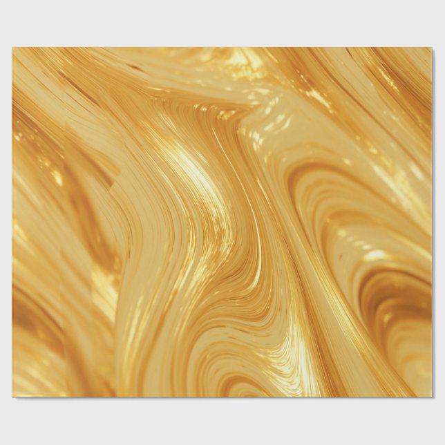Gold colour shimmer wrapping paper (Flat)