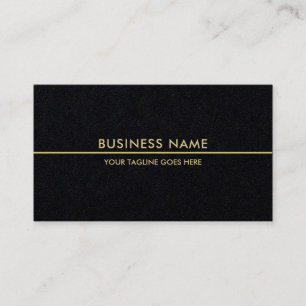 Gold Colour Text Premium Black Template Luxury Chi Business Card