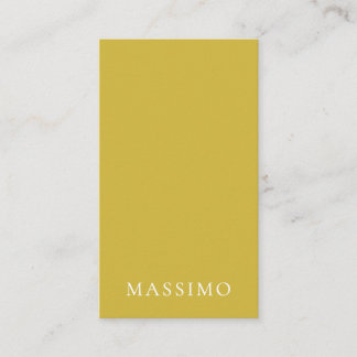 Gold Colour Trendy Modern Minimalist Your Name Enclosure Card