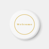 Gold Colour Welcome Party Minimalist Professional