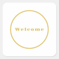 Gold Colour Welcome Party Minimalist Professional 