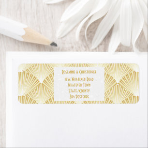 Gold Coloured Art Deco Design Wedding