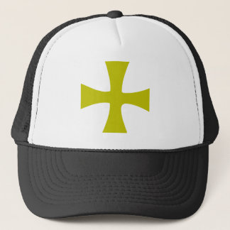 Gold Coloured Byzantine Cross Trucker Hat
