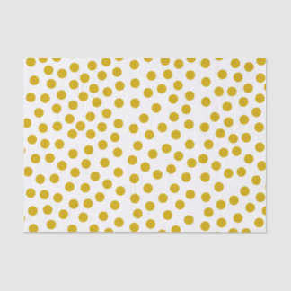 Gold Coloured Polka Dots Tissue Paper