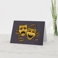 Gold Comedy And Tragedy Theatre Masks
