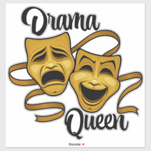 Gold Comedy And Tragedy Theatre Masks Drama Queen