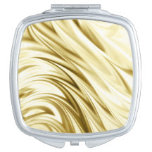 Gold compact mirror