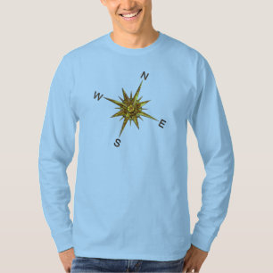 Gold Compass Points Navigation T-Shirt