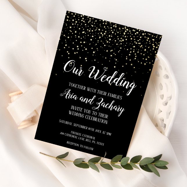 Gold Confetti|Black Our Wedding  (Creator Uploaded)