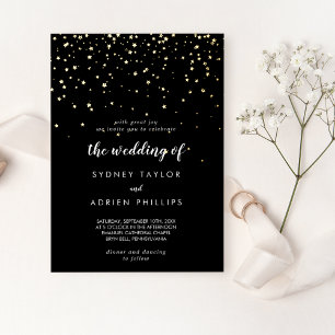 Gold Confetti Black The Wedding Of Real Gold