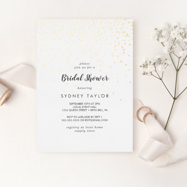 Gold Confetti Bridal Shower Gold (Creator Uploaded)