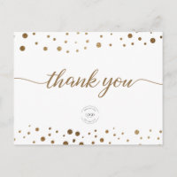 Gold Confetti celebration Business logo