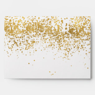 Gold Confetti Dots Envelopes