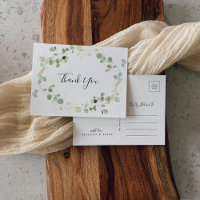 Gold Confetti Eucalyptus Foliage Thank You