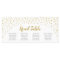 Gold Confetti Head Table Seating Card