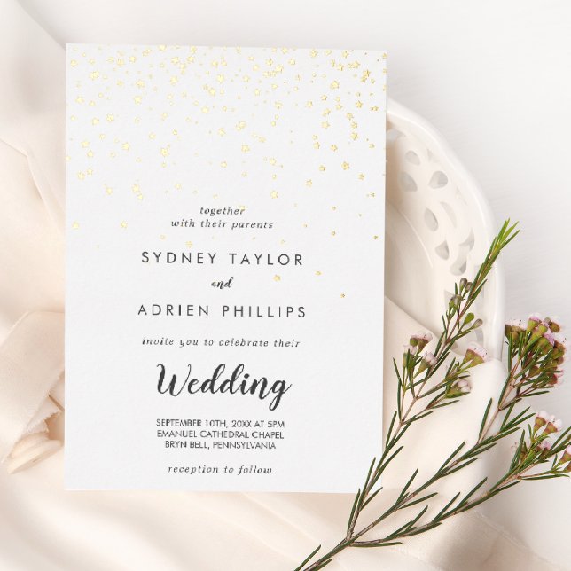 Gold Confetti Informal Wedding Gold (Creator Uploaded)