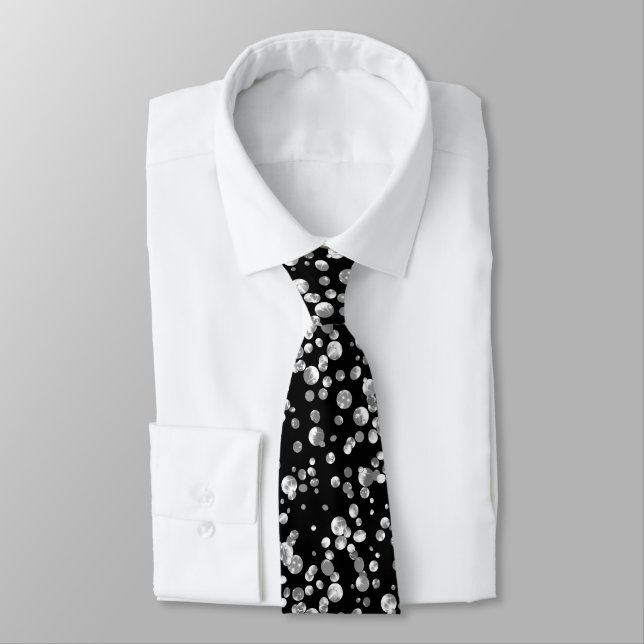 Gold confetti neck tie (Tied)