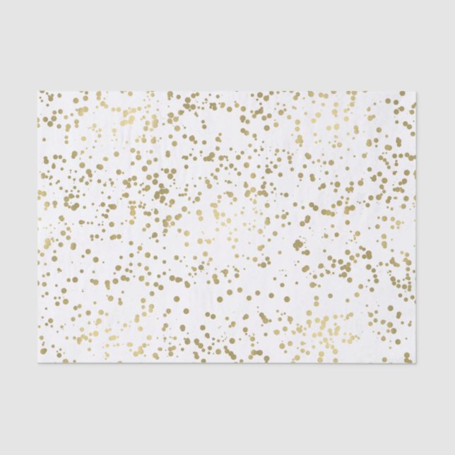 Gold Confetti Tissue Paper (Front)