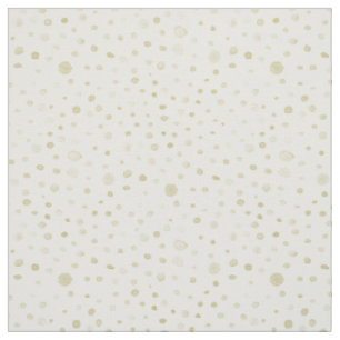 Gold Confetti Watercolor Dots Fabric