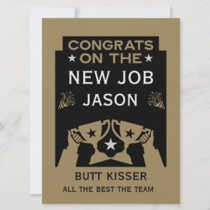 Gold Congratulations On The New Job