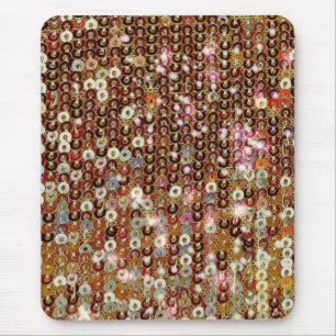 Gold copper sparkle sequin pattern     mouse mat