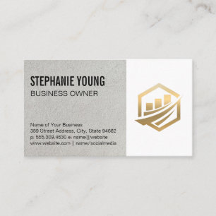 Gold Corporate Logo Business Card